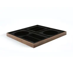 Plateau Organisateur de bureau Charcoal Walnut