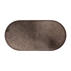 Plateau ovale en miroir - Bronze