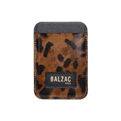 Porte-cartes en Cuir - Guepard Capuccino