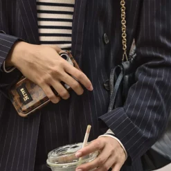 Porte-cartes en Cuir - Guepard Capuccino