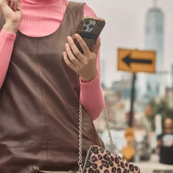 Porte-cartes en Cuir - Guepard Capuccino