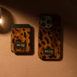 Porte-cartes en Cuir - Guepard Capuccino