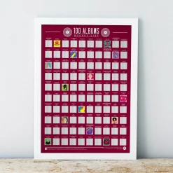 Poster à gratter 100 Albums
