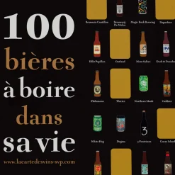 Poster à gratter 100 Bières à Boire dans sa Vie - 50 cm x 70 cm