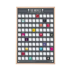 Poster à gratter 100 Films