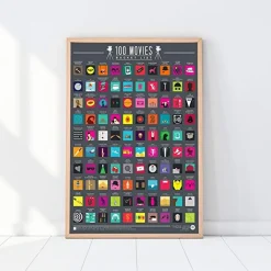Poster à gratter 100 Films