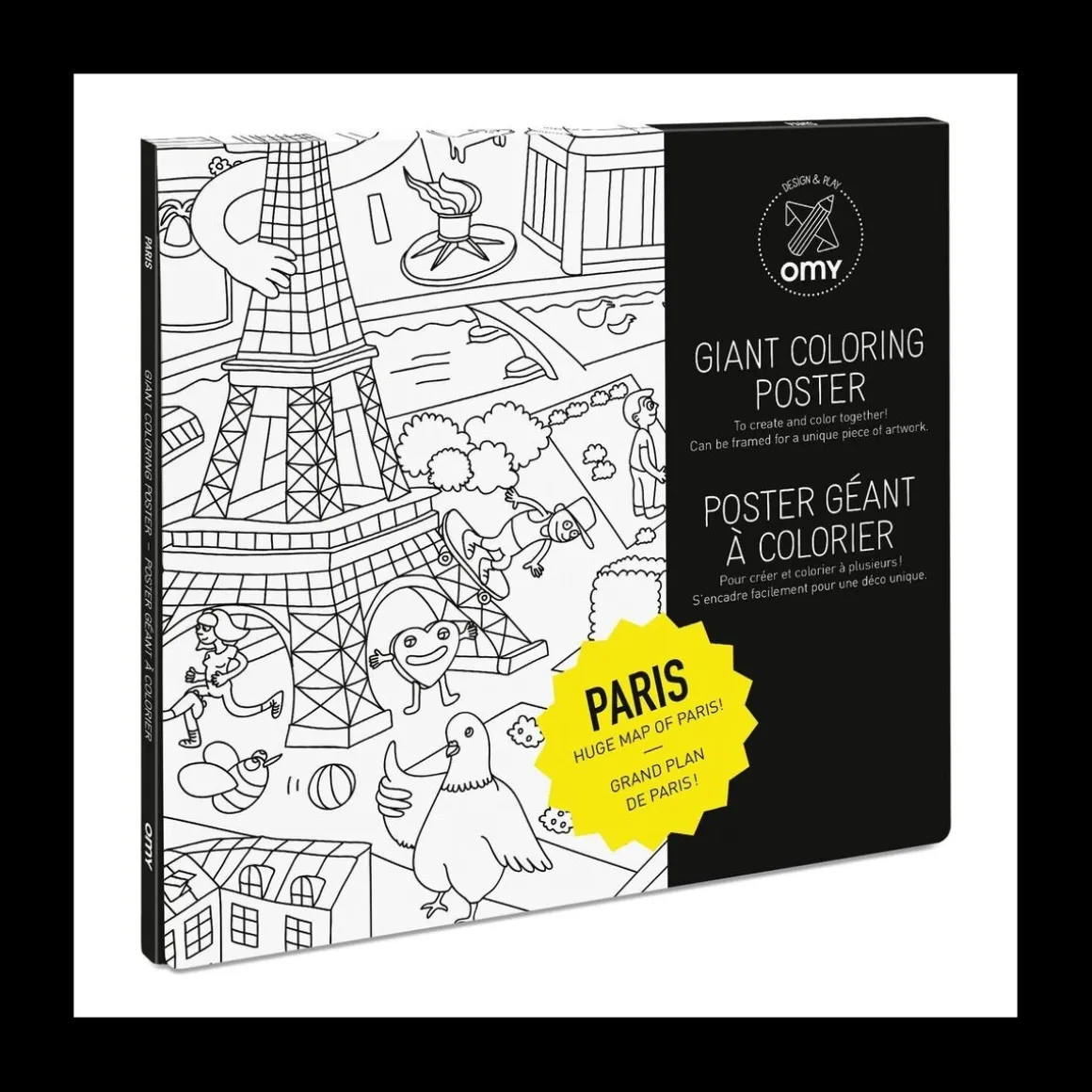 Poster Geant A Colorier - Paris