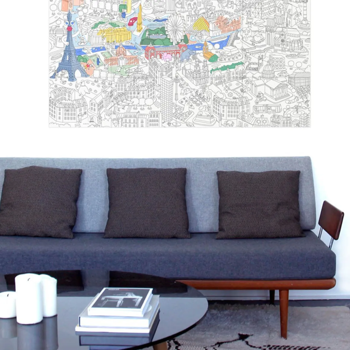 Poster Geant A Colorier - Paris