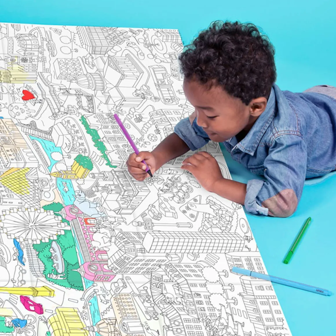 Poster Geant A Colorier - Paris