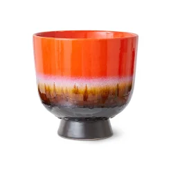 Pot de fleurs retro - Ø 20.5 cm - Rouge Cerise