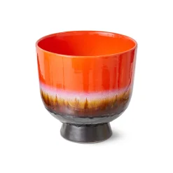 Pot de fleurs retro - Ø 20.5 cm - Rouge Cerise