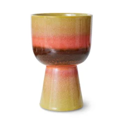 Pot de Fleurs Rétro - Ø 16.5 cm - Vert Citron