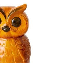 Pot Hibou Tangerine en Céramique - 16.5 x 16.2 x 8.5 cm