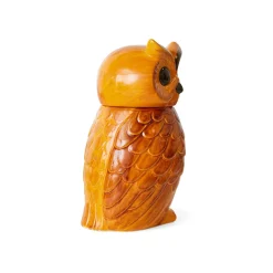 Pot Hibou Tangerine en Céramique - 16.5 x 16.2 x 8.5 cm