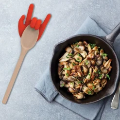 Repose-cuillère u0026 Porte-couvercle casserole Rock Hand - Main Rouge