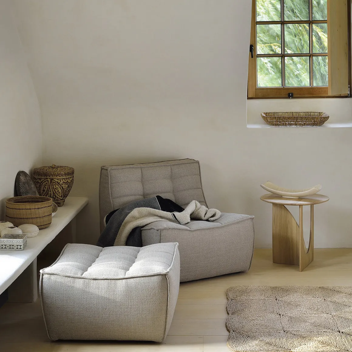 Repose-pieds N701 - Beige