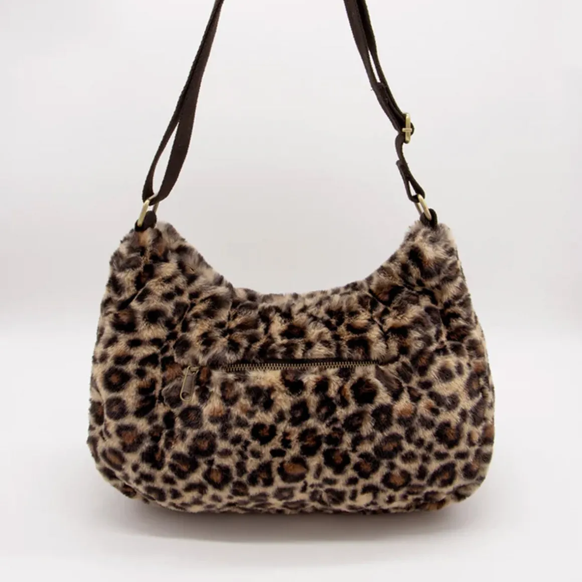 Sac Rosa Teddy en fourrure - Léopard