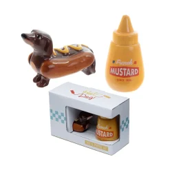 Salière u0026 Poivrière Chien Saucisse Moutarde