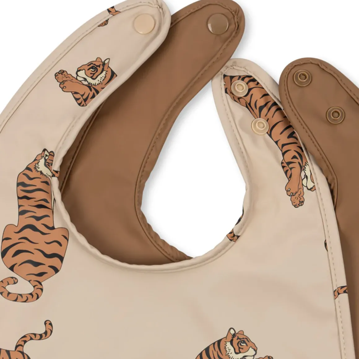 Set de 2 Bavoirs - Tiger/Toasted Coconut