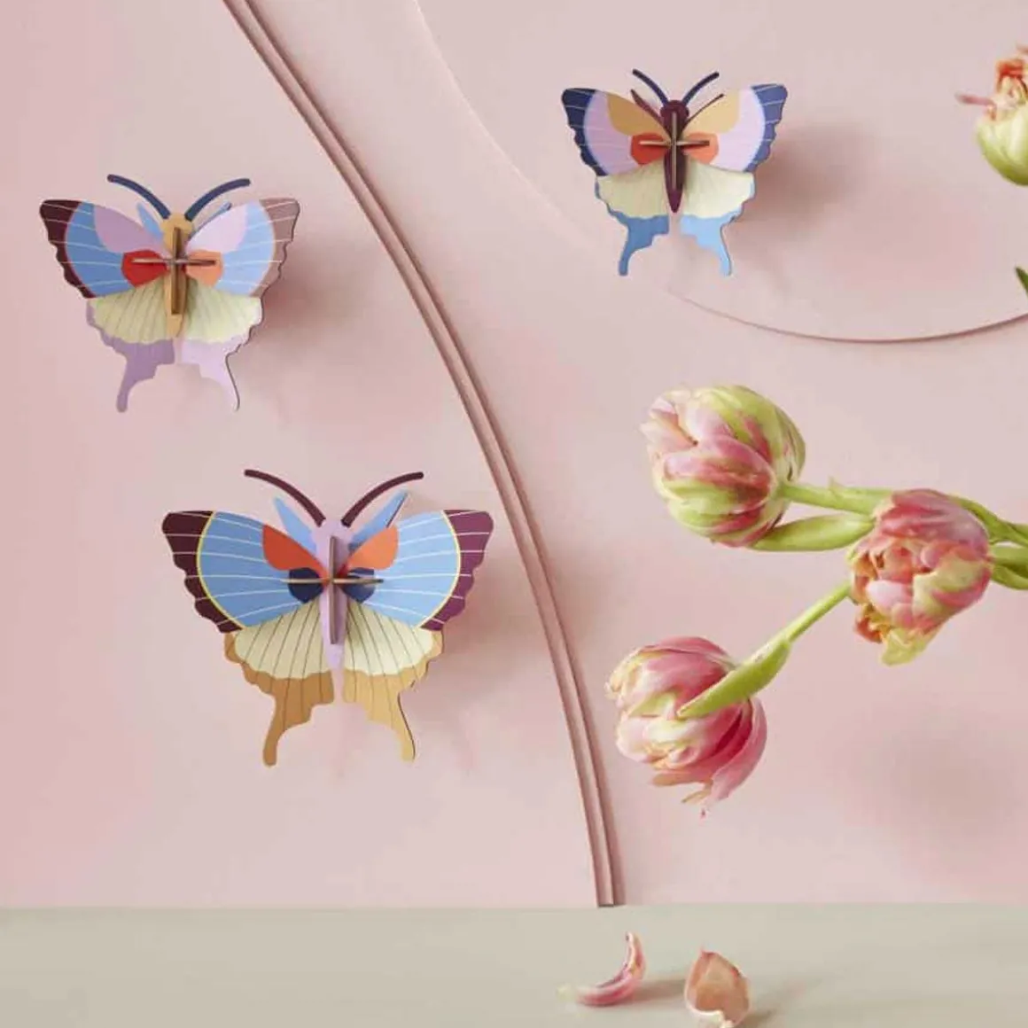 Set De 3 Décorations Murale Plum Fringe Butterflies