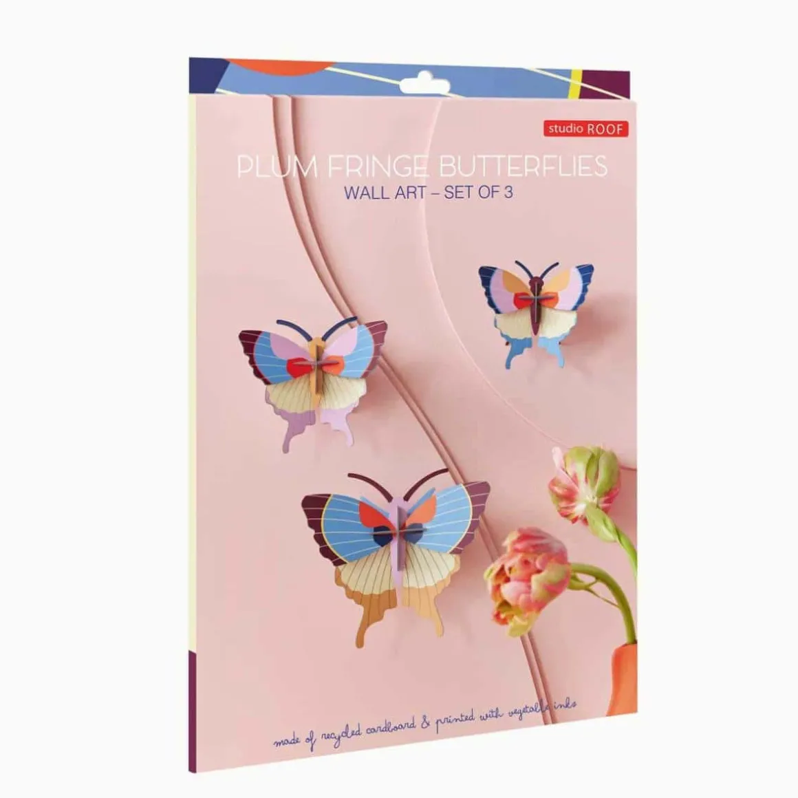 Set De 3 Décorations Murale Plum Fringe Butterflies