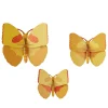 Set De 3 Décorations Murale Yellow Butterflies