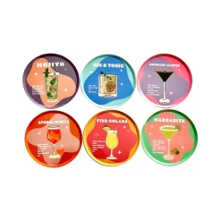 Set de 6 Dessous de Verre Cocktail