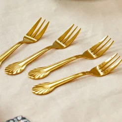 Set de 4 fourchettes en acier inoxydable