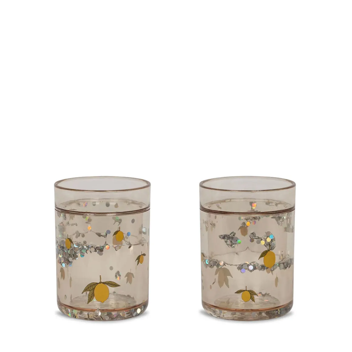 Set de 2 Gobelets À Paillettes - Lemon