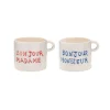 Set de 2 Mugs Bonjour Madame u0026 Bonjour Monsieur