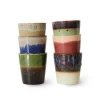 Set de 6 Mugs 70's Grounding en céramique