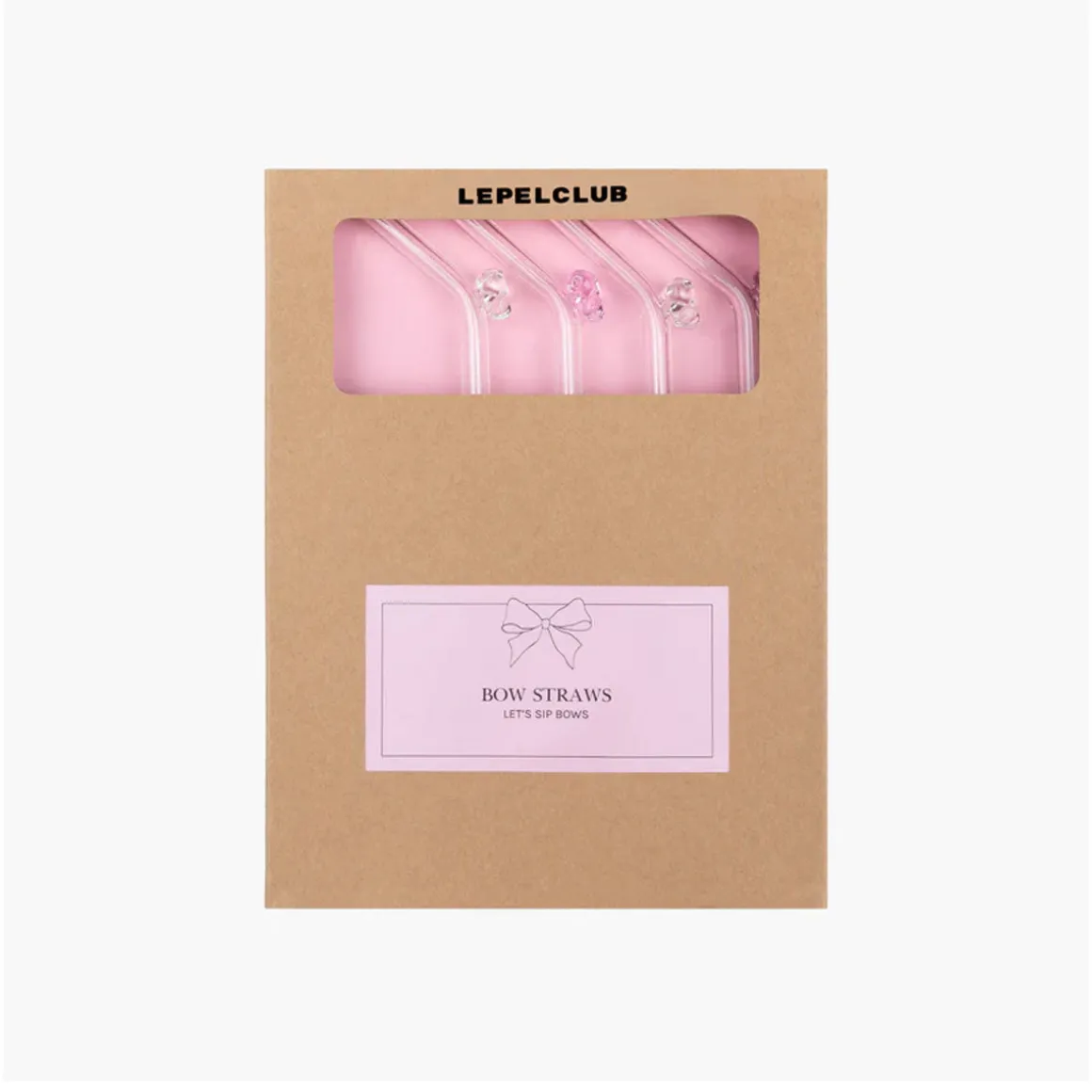 Set de 4 Pailles Bow