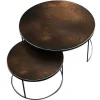 Set de 2 tables tables gigognes Nesting - Antique Bronze - Ø 92 cm