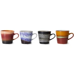 Set de 4 Tasses Americano 70's Friction en céramique