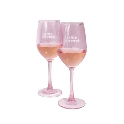 Set de 2 verres - La vie en Rosé