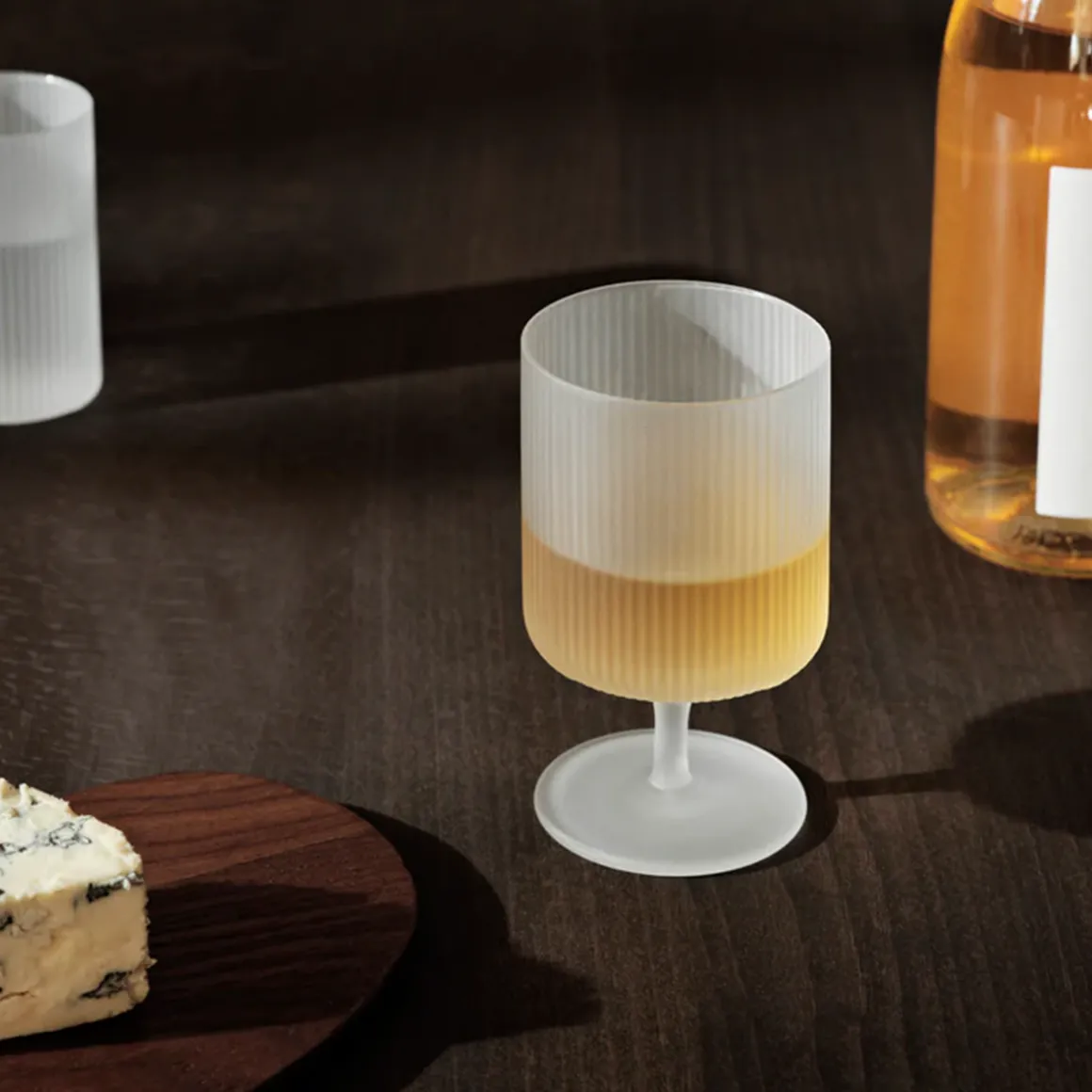 Set de 2 verres à vin Ripple - Frosted