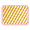 Set de table Biscotti à Rayures - 38 cm x 48 cm - Ocre u0026 Rose