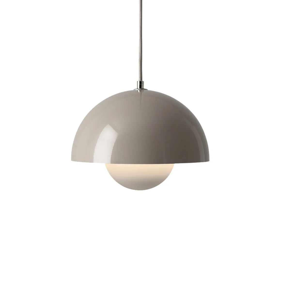 Suspension Flowerpot VP1 by Verner Panton - Gris beige