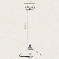 Suspension Lisette en Terre Cuite Blanche