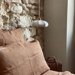 Suspension Maria en porcelaine biscuit - Ø 24 cm