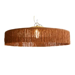 Suspension Parasol Franges - Ø 100 cm - Marron