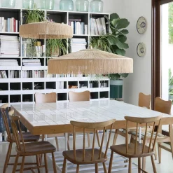 Suspension Parasol Franges - Ø 100 cm - Naturel