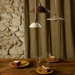 Suspension Pitchoun en Grès Chamotté - Ivoire