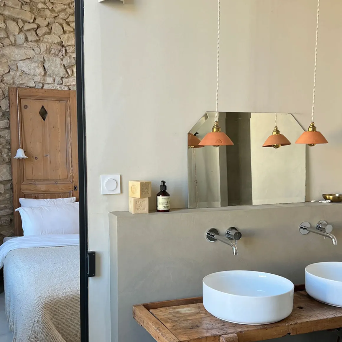 Suspension Pitchoun en Terre Cuite Rouge