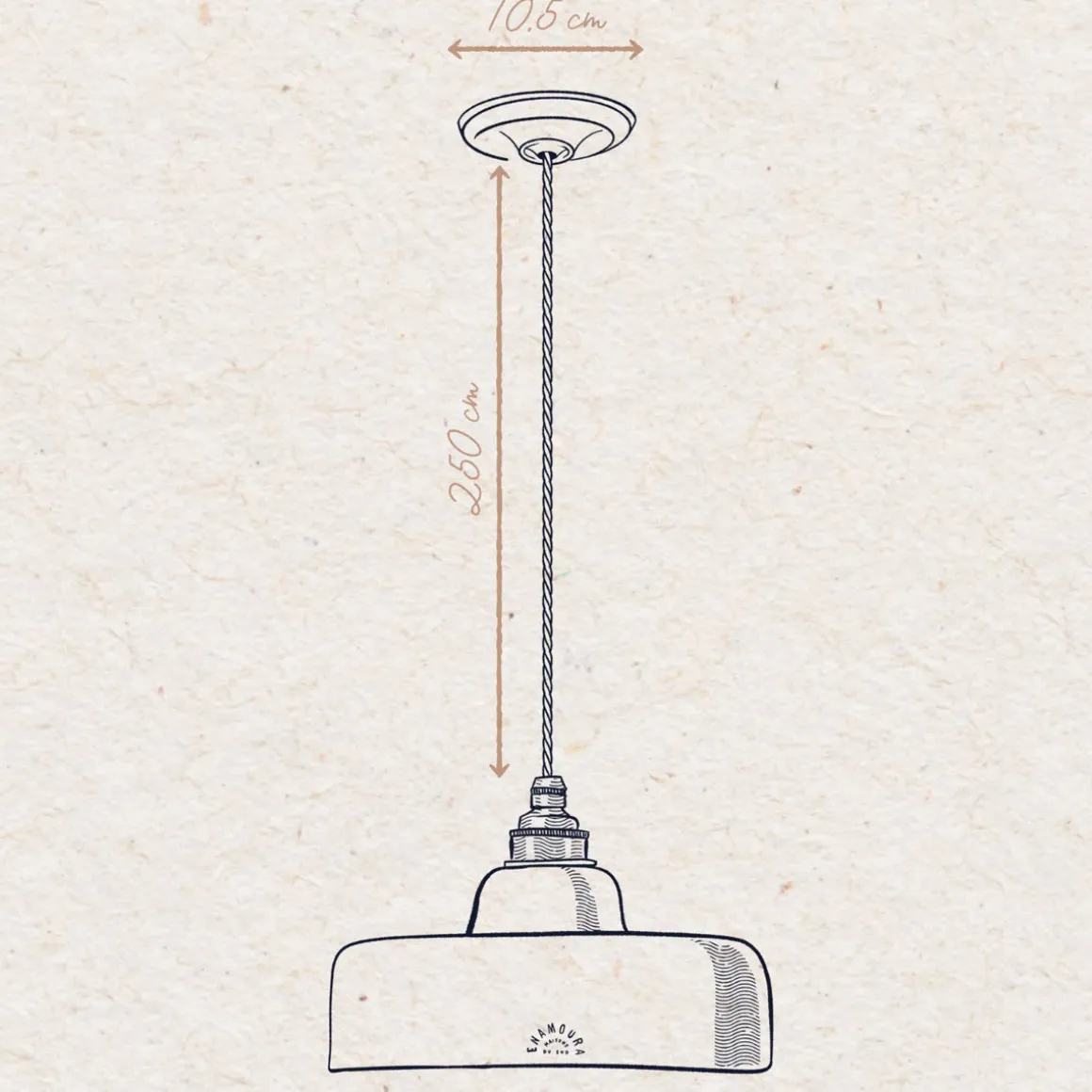 Suspension Ursule - Vert de Gris