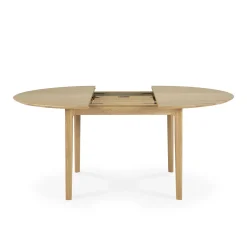 Table à rallonge Bok en chêne - L 129/179 cm