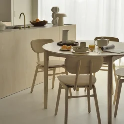 Table à rallonge Bok en chêne - L 129/179 cm