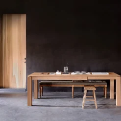 Table à rallonge Slice en chêne - 160/240 cm