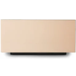 Table basse Bloc Miroir - 60 x 60 x 32 cm - Nude