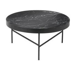 Table basse en marbre - Noir